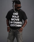 ONE BOLD MOVE TEE (Black)