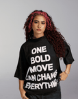 ONE BOLD MOVE TEE (Black)