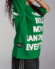 One Bold Move Oversized Crop Tee (Green)
