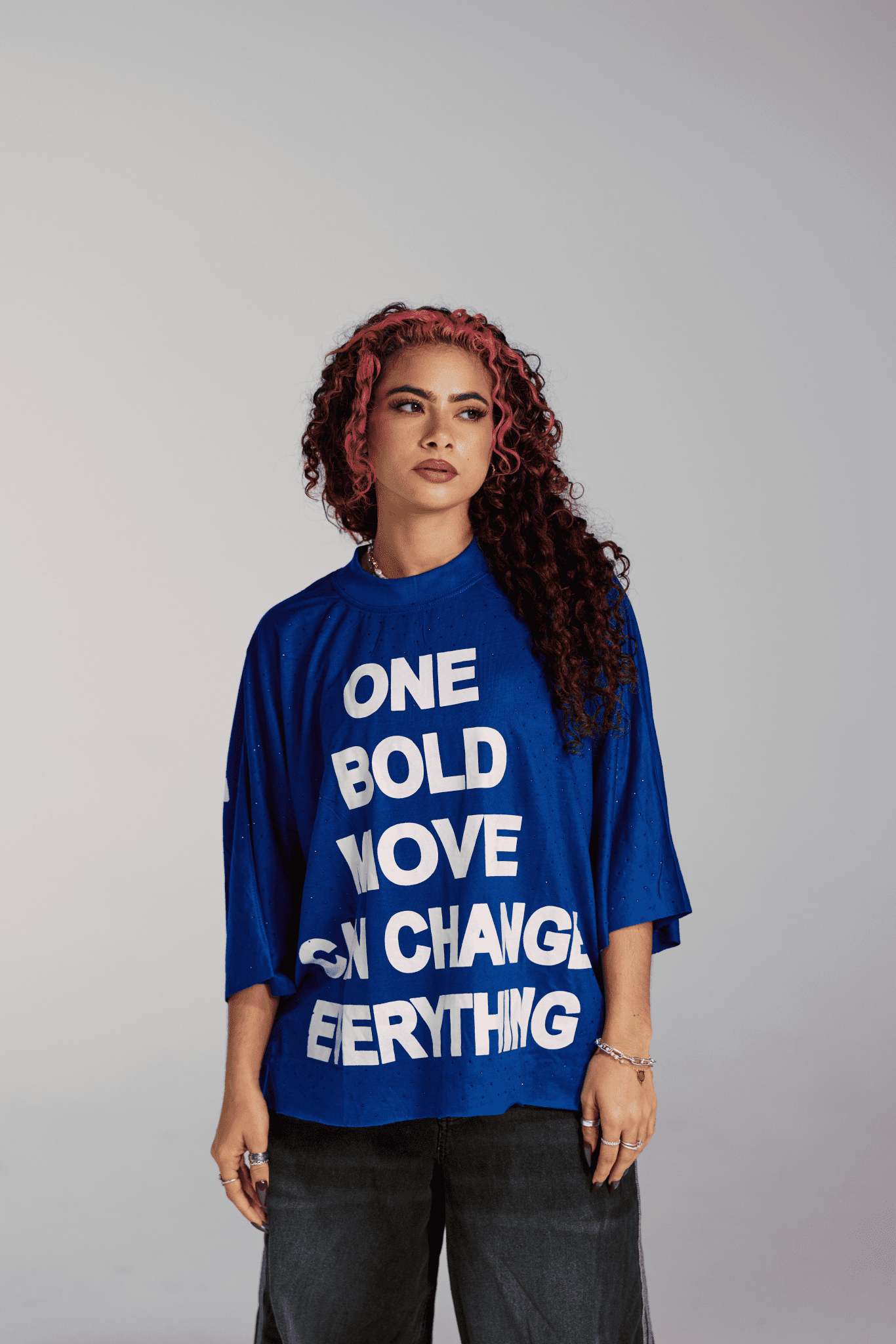 ONE BOLD MOVE TEE (Blue)