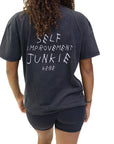 "Self Improvement Junkie" Tee (Vintage Wash)