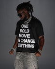 ONE BOLD MOVE TEE (Black)
