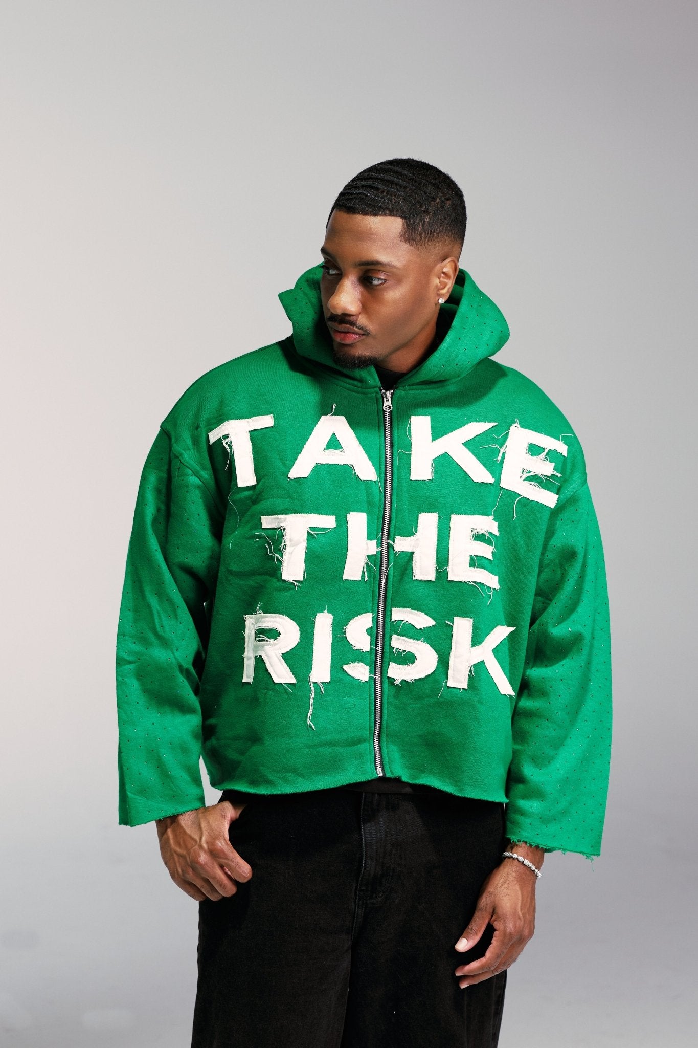 TAKE THE RISK HOODIE (Green)