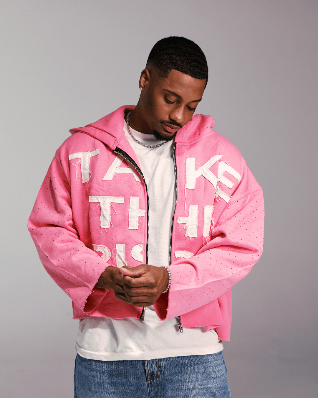 TAKE THE RISK HOODIE (Pink)