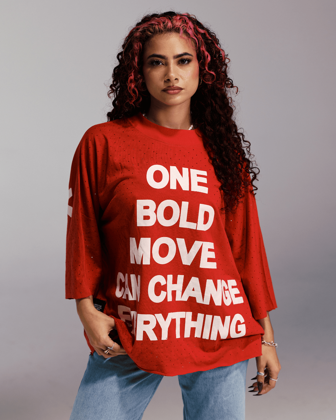 ONE BOLD MOVE TEE (Red)