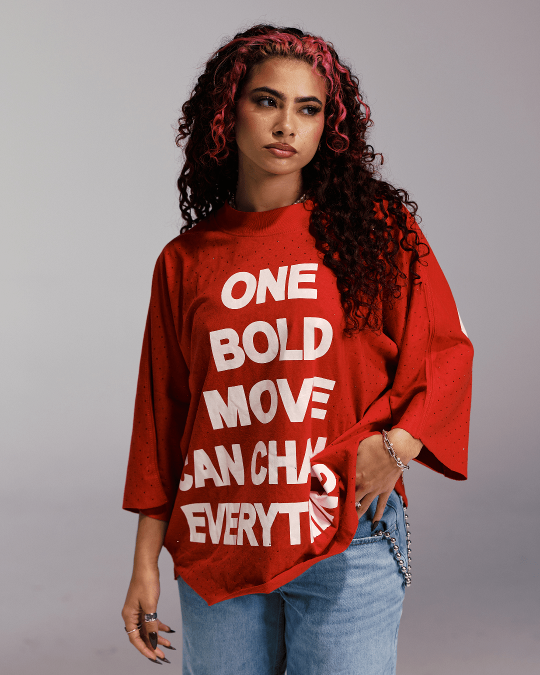 ONE BOLD MOVE TEE (Red)