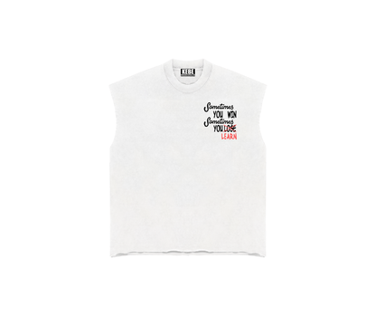 "Sometimes You WIN" Sleeveless Graphic Tee