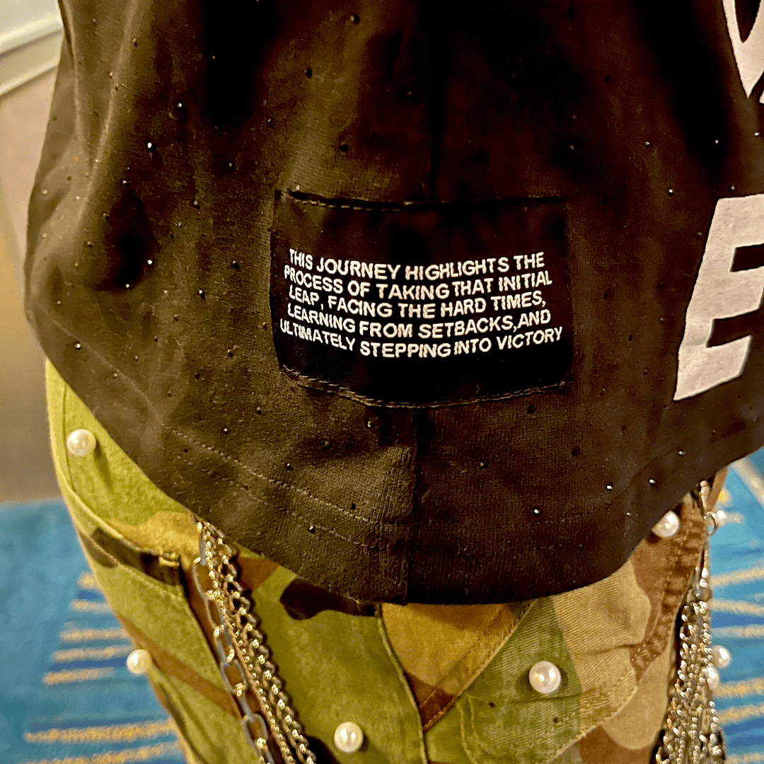 One Bold Move Oversized Crop Tee (Black)