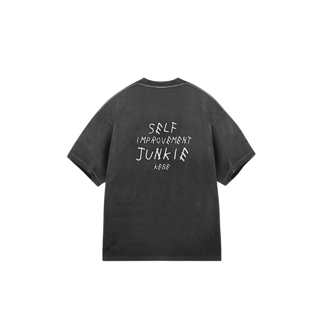 &quot;Self Improvement Junkie&quot; Tee (Vintage Wash)